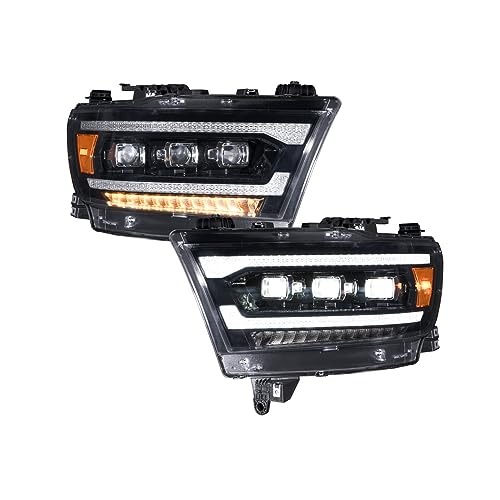 Form Lighting Sequential LED Headlights compatible with Ram 1500 2019-2023 (pair)