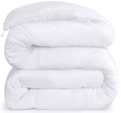 Utopia Bedding Comforter  All Season Comforter King Size  White Comforter King - Plush Siliconized Fiberfill - Box Stitched