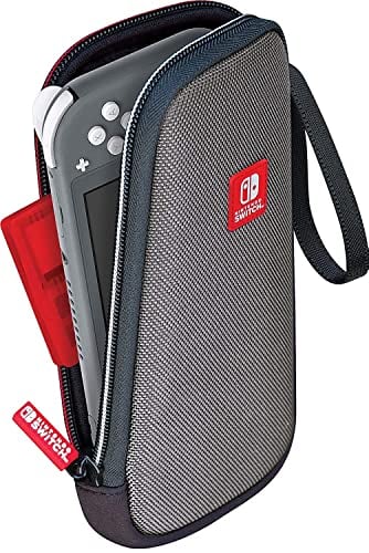 Game Traveler Nintendo Switch Lite Case - Switch Lite Carrying Case for Switch Lite & Travel Case, Slim Protective Design, Bonus Game Case & Deluxe Loop Handle, Licensed Nintendo Lite game case