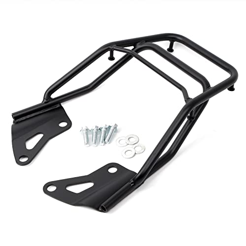 Mokuo Motorcycle Black Rear Luggage Rack Iron Luggage Storage Rack Carrier Compatible with 2016-2020 Honda Grom MSX125