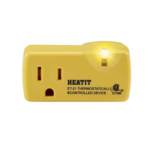 HEATIT ET-21 Freeze Thermostatically Controlled Outlet On at 38F /Off at 50F