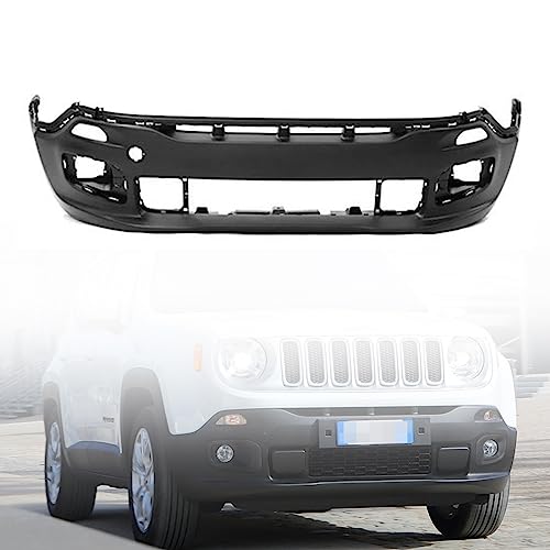 Renegade Bumper Cover Fascia - New Front Lower Bumper Cover Fascia Replacement For 2015-2018 Jeep Renegade 5XB40LXHAA CH1015122
