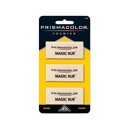 Prismacolor Magic Rub Vinyl Erasers, Beige, Pack Of 3