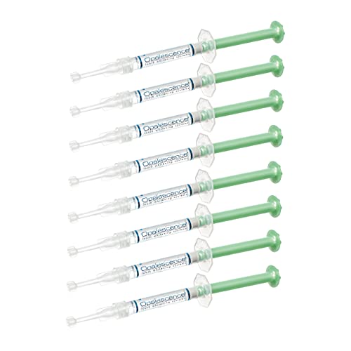 Opalescence 15% - Gel Syringes Teeth Whitening Refill Kit - Low Sensivity (4 Packs / 8 Syringes) - Carbamide Peroxide - Cool Mint- Made in the USA by Ultradent - Tooth Whitening 5195-4
