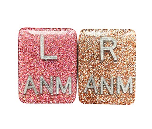 Rectangle Glitter Xray Markers, 3 Initials, X-ray Markers, Glitter