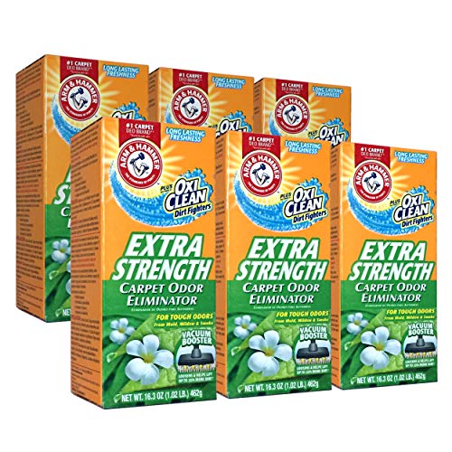 4SGM New 361970 Arm Hammer Extra Strengh 16.3Z Carpet Odor Eliminator (6-Pack) Cheap Wholesale Discount Bulk Cleaning Laundry Firesale Detergent, Multi