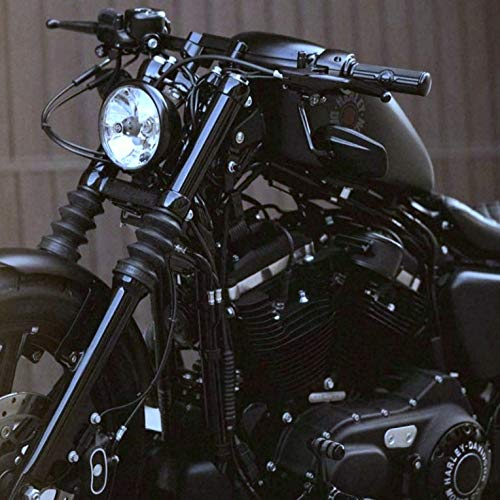 JBSporty Harley Davidson Sportster Black Out Vinyl Decal Fork Kit Bonus Extra 2 Sheets Iron 72 Nightster Custom Black Gloss