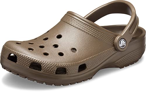 Crocs Unisex-Adult Classic Clogs (Best Sellers), Chocolate, 8 Women/6 Men