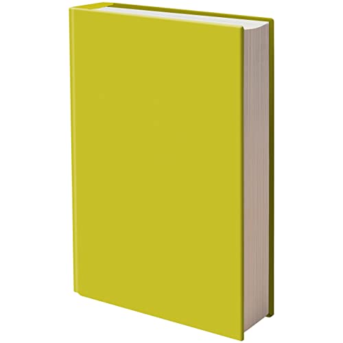 Easy Apply Stretchable Book Cover 1 Pack Yellow. Jumbo Jacket Fits Most Hardcover Textbooks Up to 9" x 11". Adhesive-Free, Nylon Fabric Protectors. Washable and Reusable School Supply for Students