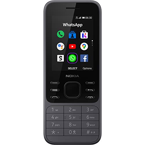 Nokia 6300 4G | Unlocked | International | WiFi Hotspot | Social Apps | Google Maps and Assistant | Light Charcoal