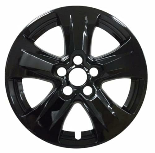 PACRIM 17" Gloss Black Wheel Skin Set Made for Toyota RAV4 XLE, Hybrid LE/XLE (19-24) | Durable ABS Plastic Cover - Fits Directly Over OEM Wheel
