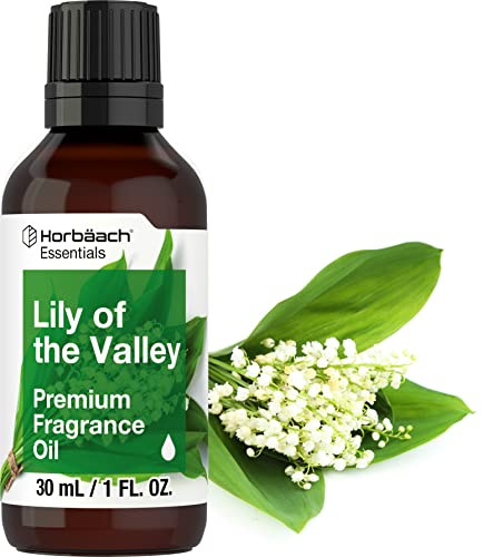 Lily of The Valley Fragrance Oil | 1 fl oz (30ml) | Premium Grade | for Diffusers, Candle and Soap Making, DIY Projects & More | by Horbaach