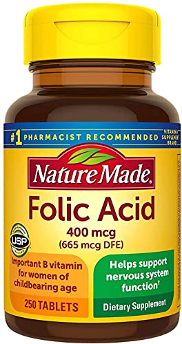 Panihari Nature Made Folic Acid 400mcg, 250 Tablets