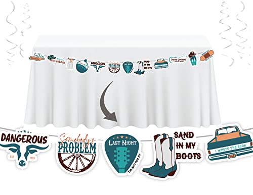 Morgan Party Supplies 8 Foot Last Night Party Banner for Country Music Birthday Party Theme