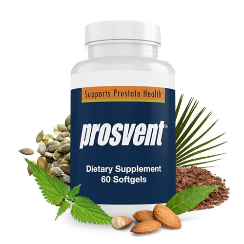 Prosvent Advanced Men's Prostate Support Natural Supplement with Saw Palmetto, Vitamin D, and Zinc to Ease Urinary Frequency & Urgency (60 Count)