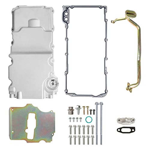 GESEXI 302-2 LS Swap Engine Oil Pan Kit Aluminum Oil Pan Kit Compatible with 1964-1992 Chevy Nova Camaro Ventura Omega F-body G-body LS1 LS2 LS3 LS6 5.7L 5.3L 6.5L Engines