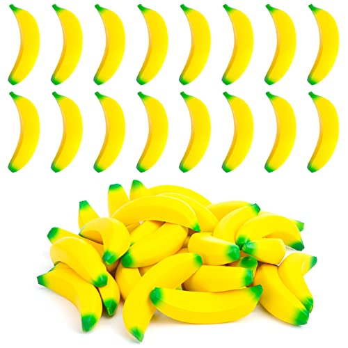 LovesTown 30PCS Banana Stress Toys, Stretchy Banana Fidget Toys Mini squishies Banana Toys for Stress Relief Kids Adults Party Favors