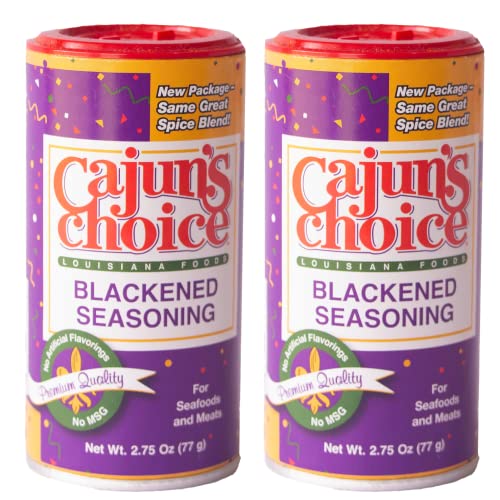 Blackened Seasoning 2.75 oz Cajun's Choice Louisiana Foods (2 Pack)