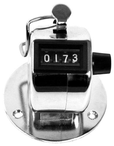 Stalwart 75-COUNTER Hawk Tally Counter Clicker, Handheld or Base Mount