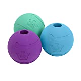 Chew King Fetch Balls Extremely Durable Natural Rubber Toy 3 inch Balls - Pack of 3 (CM-0263-CS01)