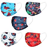 50Pcs Kids Superhero/Galaxy Nebula Face_Mask, 3-Layer Masks Colorful Face Mask for Indoor Outdoor Daily Use