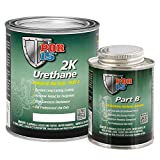 POR-15 2K Urethane - Gloss White - 1 qt. - 2 - Part Industrial Top Coat | Durable Long-Lasting Coating | Hammer Tough Finish