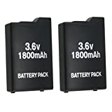 2x New 3.6V 1800mah Rechargeable Battery for Sony PSP-110 PSP-1001 PSP 1000 US