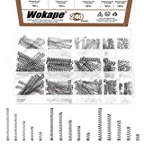Wokape 240Pcs 15 Sizes Compression Springs Assortment Kit, Mini Stainless Steel Extension Springs for Shop and Home Repairs, 0.39" to 1.97" Length, 0.16" to 0.24" OD, 10mm - 50mm Length, 4-6mm OD
