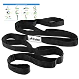 Trideer Stretching Strap Yoga Strap Physical Therapy for Home Workout, Exercise, Pilates and Gymnastics, 10 Loops Non-Elastic Stretch Bands with Aesthetic Packaging for Women & Men.