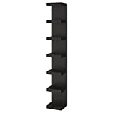 Ikea Lack Wall Shelf Unit Black-Brown 11 3/4x74 3/4 804.305.91