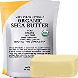 Organic Shea butter 1 lb  USDA Certified by Mary Tylor Naturals  Raw, Unrefined, Ivory From Ghana Africa  Amazing Skin Nourishment, Eczema, Stretch Marks and Body