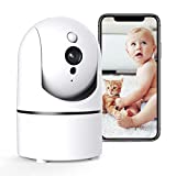 Indoor Camera, Pan/Tilt Baby Monitor with Camera and Audio,Pet Camera with Sound/Motion Detection,Two-Way Audio,Night Vision,Cloud and Local Storage,WiFi Camera for Pet Monitor Home Security