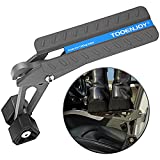 TOOENJOY Universal Fit Car Door Step, Foldable Roof Rack Door Step Up on Door Latch, Supports Both Feet, Easy Access to Rooftop for Most Car, SUV, Truck, Max Load 400 lbs (Grey)