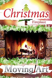 Christmas Fireplace Moving Art