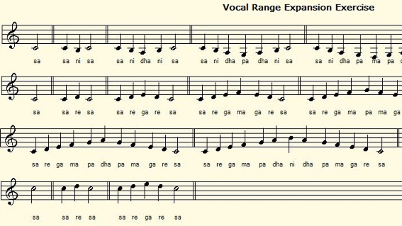 Range Extension Vocal Exercise