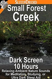 Small Forest Creek [Dark Screen 10 Hours] Relaxing Ambient Nature Sounds for Meditation, Studying, or Ultra Dark Sleep Aid
