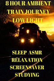 Ambient train journey 8 hour low light sleep ASMR relaxation studying screensaver