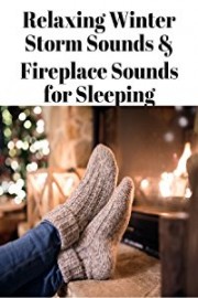 Relaxing Winter Storm Sounds & Fireplace Sounds for Sleeping