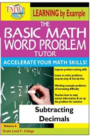 Basic Math Word Problem Tutor: Subtracting Decimals