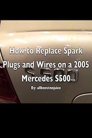 How to replace spark plugs and wires on a 1999 - 2005 Mercedes S500 or S430 W220 M113