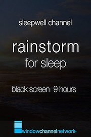Rainstorm for Sleep, Black Screen 9 hours