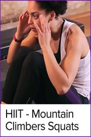 HIIT - Mountain Climbers & Medicine Ball Squats