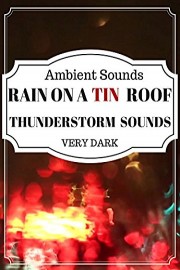 Rain on a Tin Roof with Thunderstorm Sounds Ambient Sounds very dark