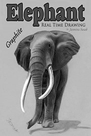 Elephant Real Time Drawing by Jasmina Susak