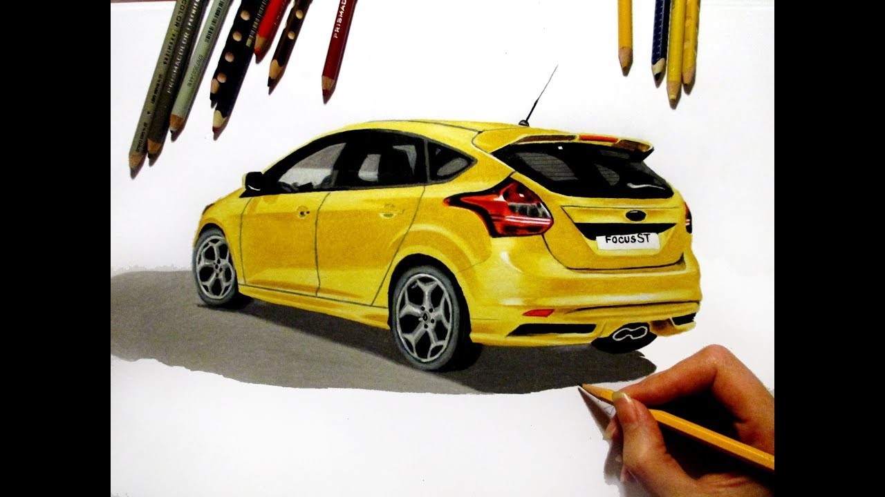 Drawing Ford Focus ST