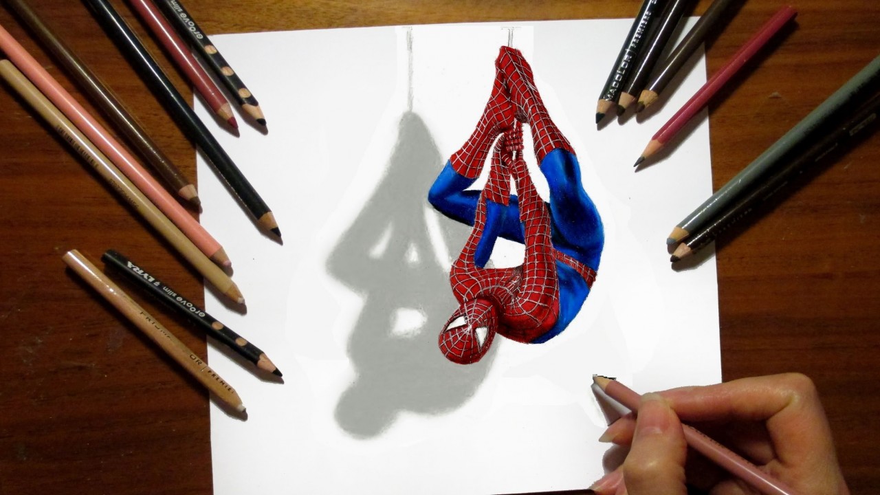3D Drawing of The Amazing Spider-Man