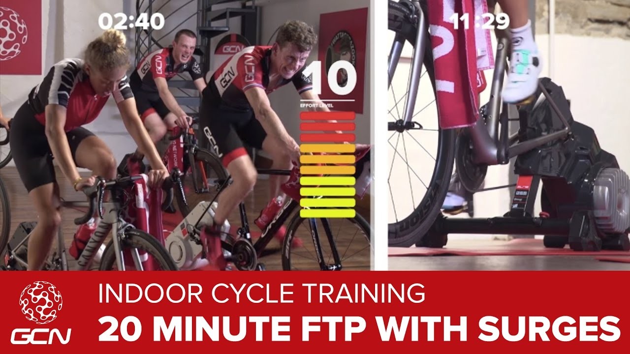 Indoor Cycling - 20 Minute FTP with Surges