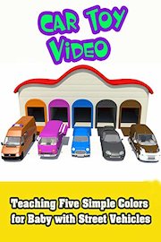 Teaching Five Simple Colors for Baby with Street Vehicles