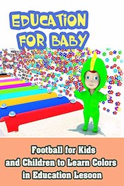 Football for Kids and Children to Learn Colors in Education Lesoon