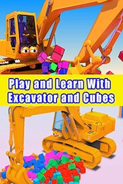 Play and Learn With Excavator and Cubes